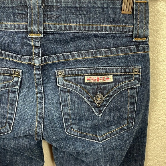 Vintage Hudson Flap Pocket Low Rise Y2K Jeans Dark Wash Sz 25 - Picture 5 of 13